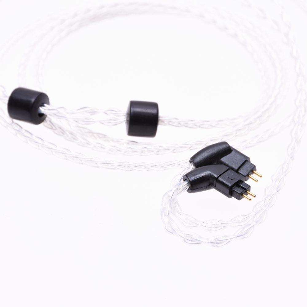 GAGACOCC 8 Cores Hi-end 5N PCOCC Silver Plated Headphone Upgrade Cable 0.78mm for UM ES2 UE18 UE11 UE10 UE5