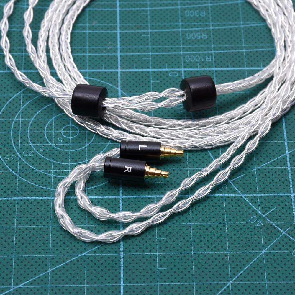 GAGACOCC 8 Cores 5n OCC Audio Headphone Upgrade Silver Plated Cable for SENNHEISER IE40 Pro Headphone Upgrade Cable