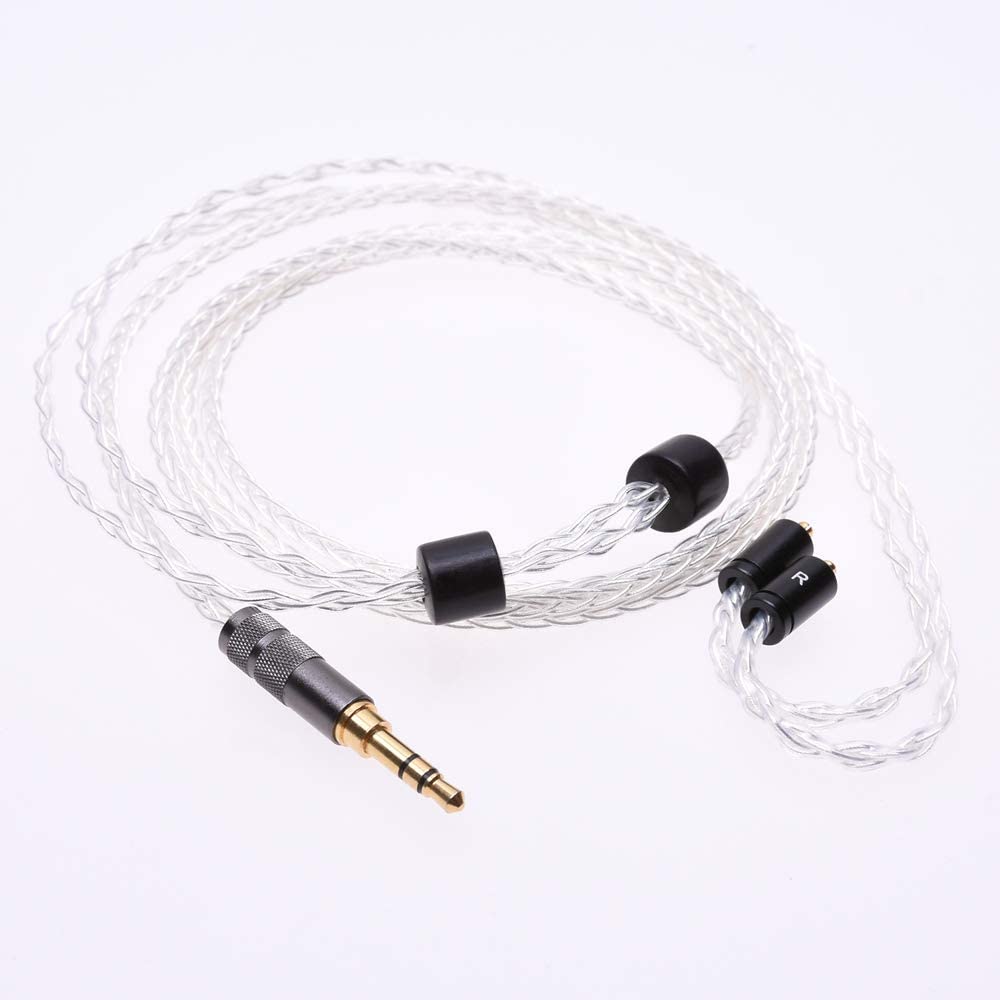 GAGACOCC 8 Cores 5n OCC Silver Plated Headphone Upgrade Cable For SHURE SE846 SE535LTD SE535