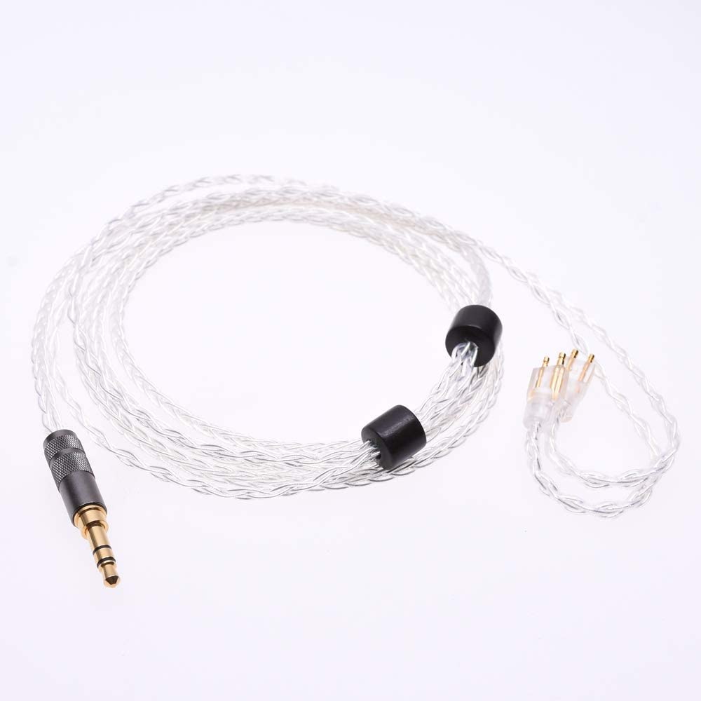 GAGACOCC 8 Cores 5n OCC Audio Headphone Upgrade Silver Plated Cable For Fitear MH334 MH335D NH205 togo334p F111 Headphone Upgrade Cable
