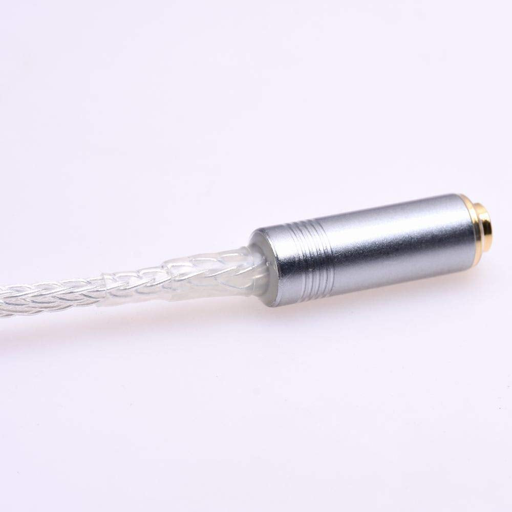 GAGACOCC 2X 3.5mm Male to 4.4MM Female Balanced 16 Cores Silver Plated Cable PHA-3 Adapter for Sony PHA-3 NW-WM1Z 1A MDR-Z1R PHA-2A