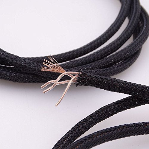 GAGACOCC 1.5meter Black Nylon Sleeve 4 cores Copper Wire 3.5mm Male to 3.5mm Female car aux Audio Cord Headphone Extension Cable