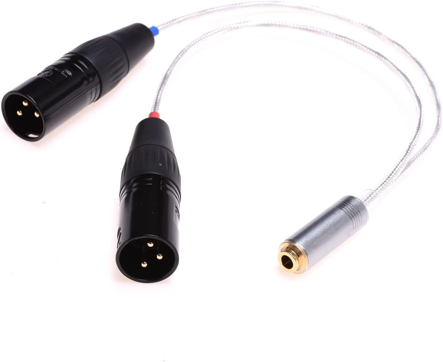 GAGACOCC 4.4mm XLR Cable 2X 3 Pin XLR to 4.4mm Female Balanced Audio Adapter for Sony NW-WM1Z 1A MDR-Z1R TA-ZH1ES PHA-2