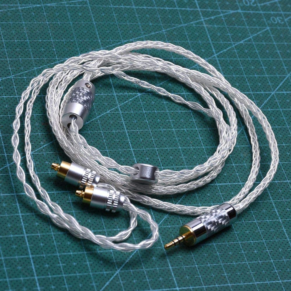GAGACOCC 8 Cores 5n OCC Audio Headphone Upgrade Silver Plated Cable For Sony IER-Z1R M7 M9 Headphone Upgrade Cable