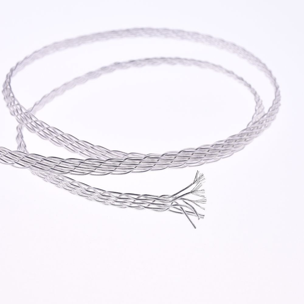 GAGACOCC 4-pin XLR to 3.5mm 8 cores Flat Braid pcocc Silver Plated Cable 3.5mm Male to 4 pin XLR Female Balanced HiFi Cable Audio Adapter