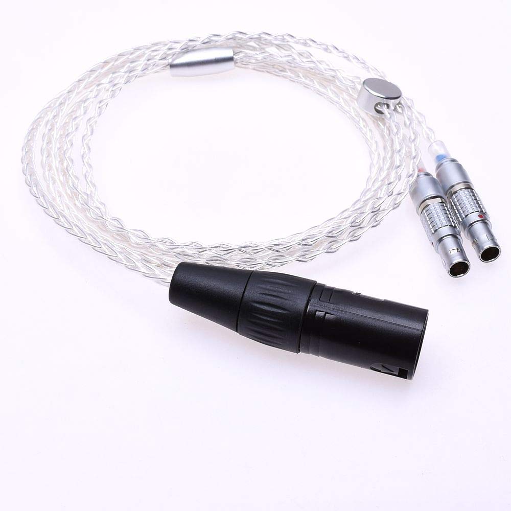 GAGACOCC DIY Hand Made Hi-end 8 Cores 5n Pcocc Silver Plated Headphone Upgrade Cable for Focal Utopia Ultra Headphone