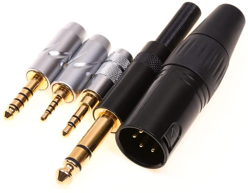 GAGACOCC Soft TPE Clear 8 Cores Silver Plated HiFi Headphones Upgrade Cable Dual SMC Compatible for Hifiman He-5 He-6 He-500 HE560