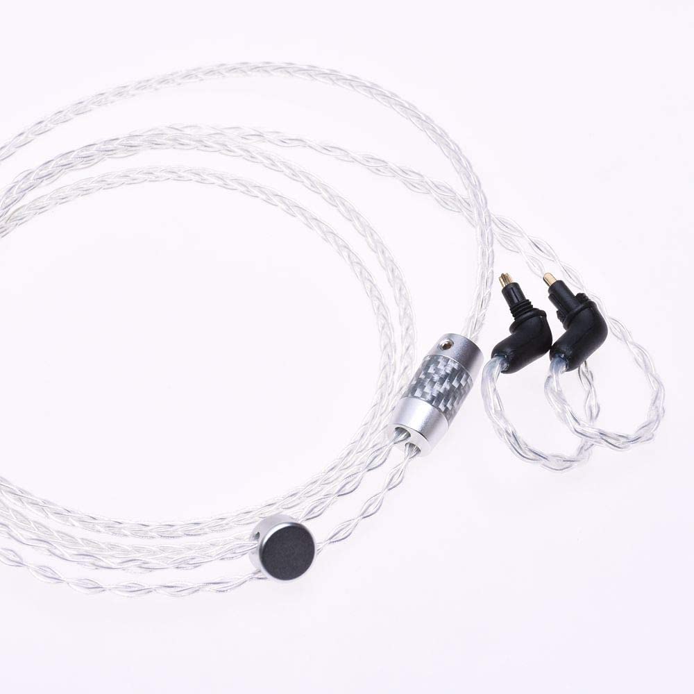 GAGACOCC 1.2M 8 Cores 5N OCC Silver Plated Cable For Sony MDR-EX1000 EX800 Headphone Upgrade Cable