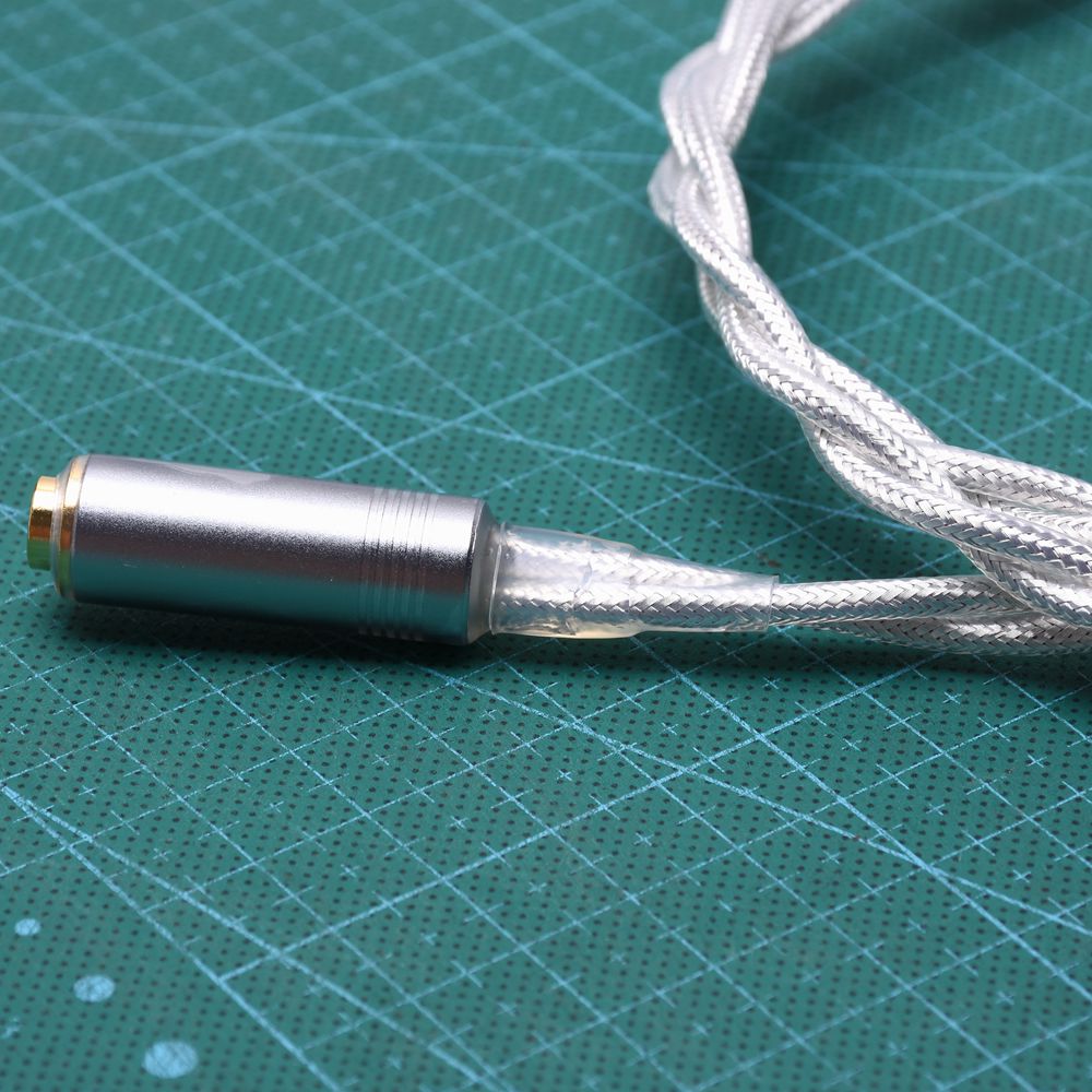 GAGACOCC 4pin XLR Male to 4.4mm Female Balanced Crystal Clear Silver Plated Shield Upgrade Extension Cable Audio Adapter Compatible for Sony NW-WM1Z 1A MDR-Z1R TA-ZH1ES PHA-2
