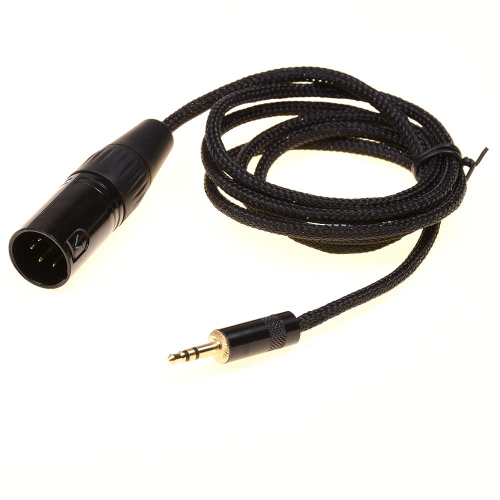 GAGACOCC 1m Black 5N OCC Cooper Cable 1/8 3.5mm Male to 4 pin XLR Male 4 pin XLR Balanced Cable Audio Adapter Extension Cable