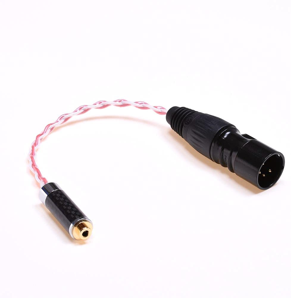 GAGACOCC 4Pin XLR Male 2.5MM Female Trrs Balanced Audio Adapter Hi-end Silver Plated Cable Compatible for Astell&Kern AK240 AK380 AK320 DP-X1 FIIO