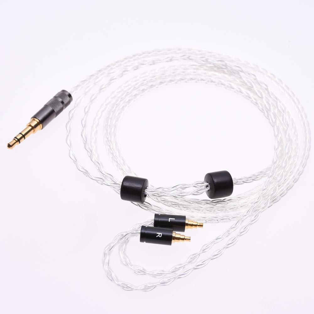 GAGACOCC 8 Cores 5n OCC Audio Headphone Upgrade Silver Plated Cable for SENNHEISER IE40 Pro Headphone Upgrade Cable