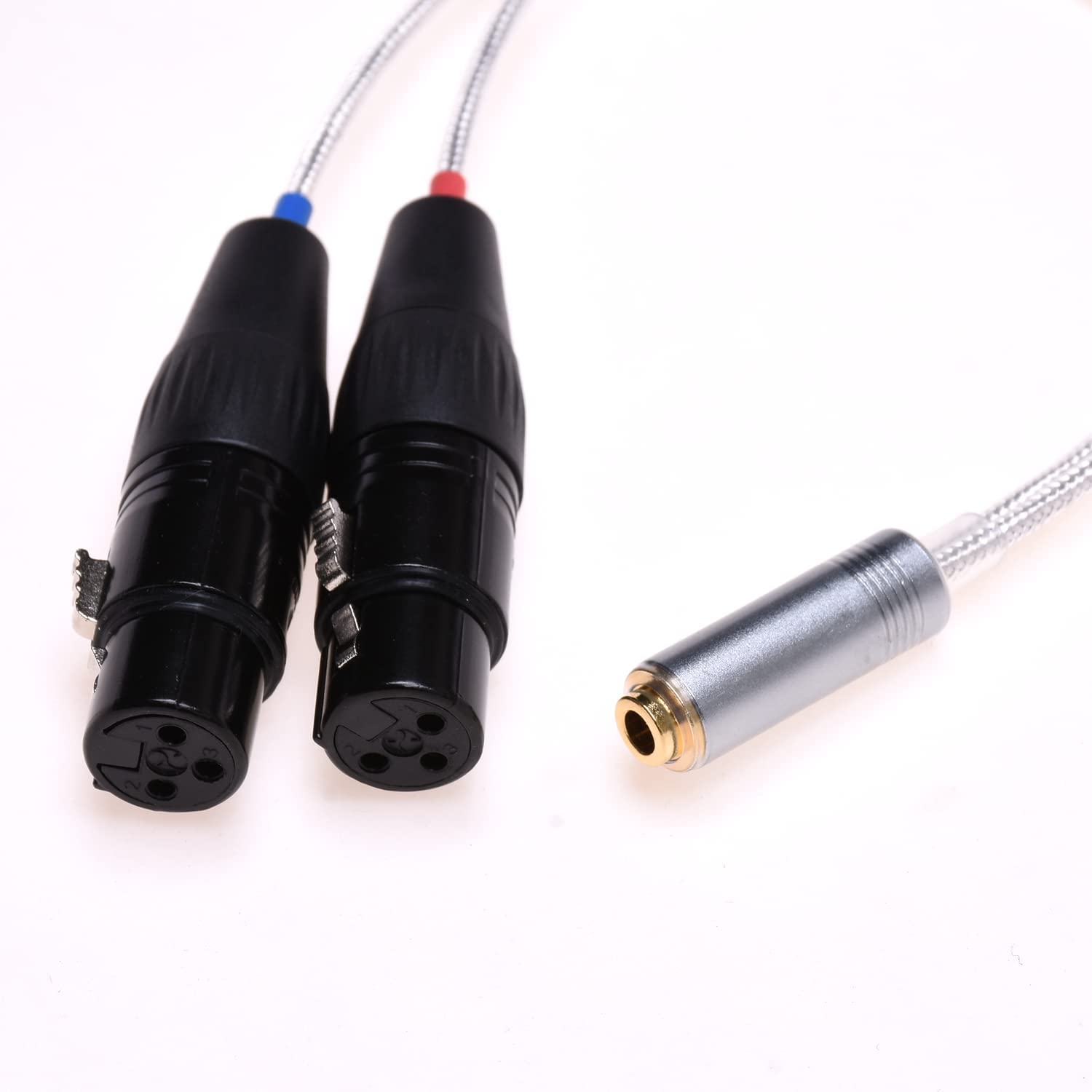 GAGACOCC 4.4mm XLR Cable 2X 3 Pin XLR to 4.4mm Female Balanced Audio A