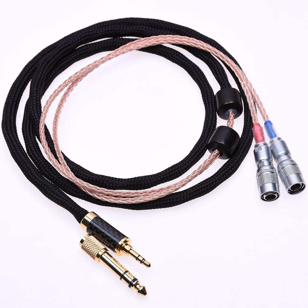GAGACOCC Black sleeve 16 Cores 5N Pcocc Silver Plated Hifi cable For Mr Speakers Ether Alpha Dog Prime Headphone Upgrade Cable Extension cord