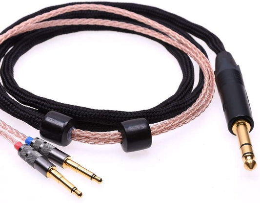 GAGACOCC Black 16 Cores 5N Pcocc For FINAL Audio D8000 Headphone Upgrade Cable Extension cord