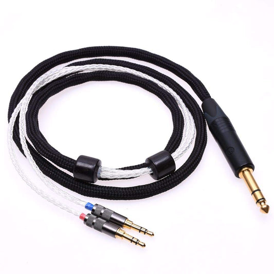GAGACOCC Black Bushing 16 Cores 5N Pcocc HiFi Cable New 2x3.5mm for Hifiman Arya HE1000se HE5se HE6se HE4xx Headphone Upgrade Cable Extension Cord