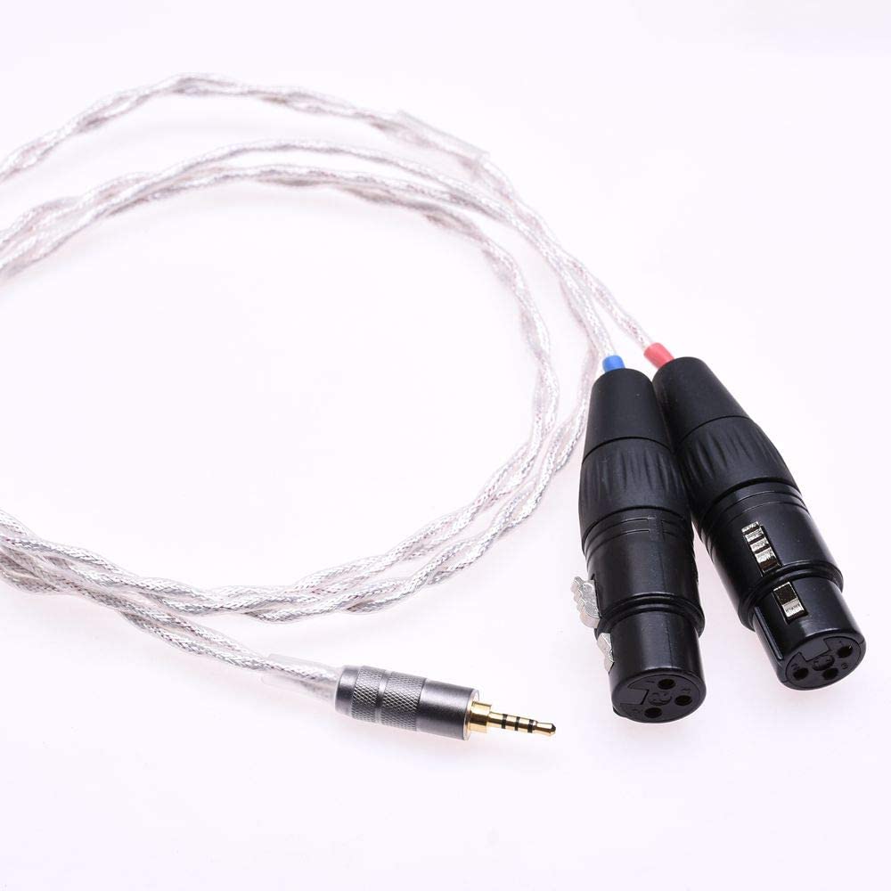 GAGACOCC 2.5mm TRRS Male to 3Pin XLR Balanced Audio Adapter for Astell&Kern SP1000 AK100II AK120II AK240 AK380 AK320 DP-X1 onkyo DP-X1A FIIO X5