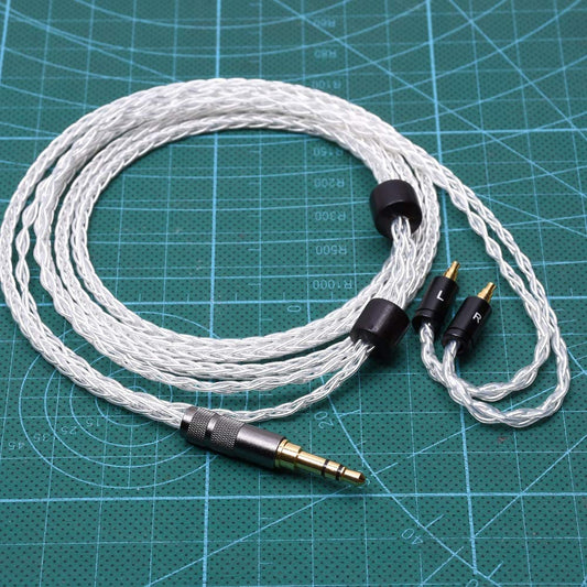 GAGACOCC 8 Cores 5n OCC Audio Headphone Upgrade Silver Plated Cable for SENNHEISER IE40 Pro Headphone Upgrade Cable
