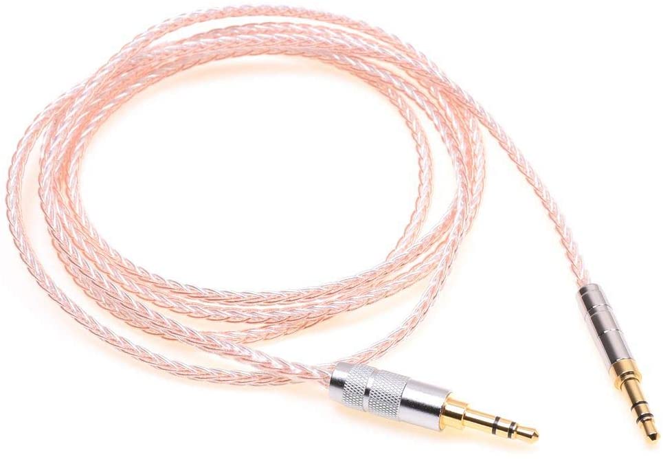 new 1.2m 4ft Compatible with for Oppo pm-3 B&O H6 Litz Braid Hybrid Silver Plated 4n OCC Headphone Upgrade Cable