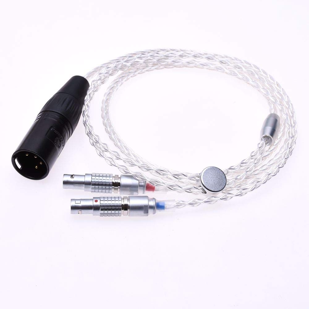 GAGACOCC DIY Hand Made Hi-end 8 Cores 5n Pcocc Silver Plated Headphone Upgrade Cable for Focal Utopia Ultra Headphone