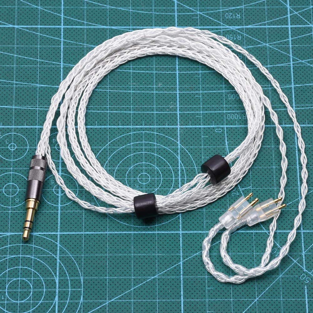GAGACOCC 8 Cores 5n OCC Audio Headphone Upgrade Silver Plated Cable For Fitear MH334 MH335D NH205 togo334p F111 Headphone Upgrade Cable