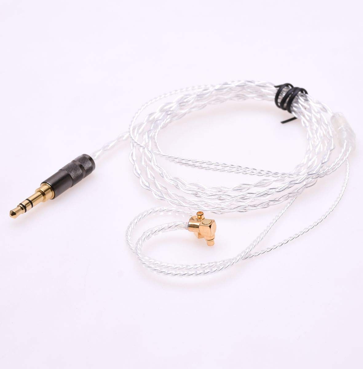 GAGACOCC 4ft Hanging Ear Silver Plated Headphone Upgrade Cable for Etymotic ER4P ER4B ER4S ER4SR ER4XR ER4PT HiFi Cable (MMCX Plug)