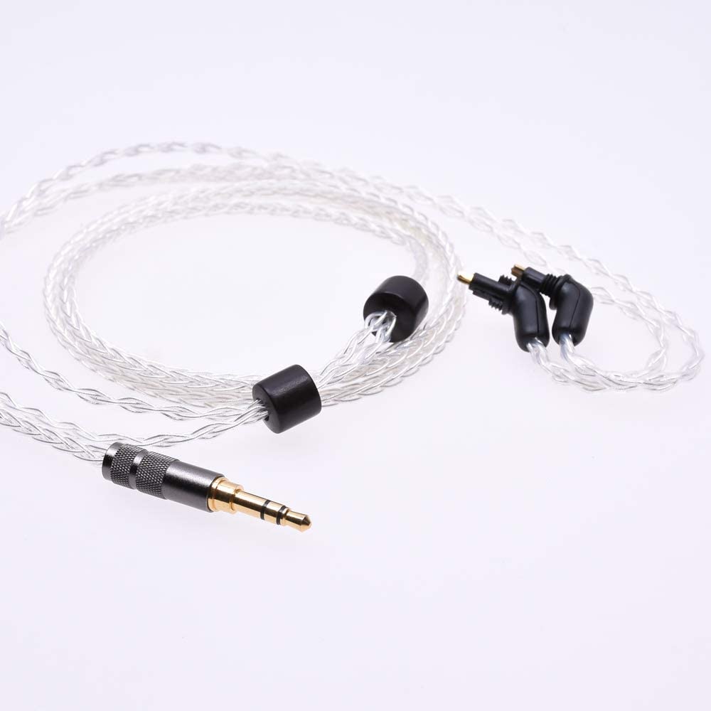 GAGACOCC 8 Cores 5n OCC Audio Headphone Upgrade Silver Plated Cable For Sony MDR-EX1000 EX800 EX600 Headphone Upgrade Cable