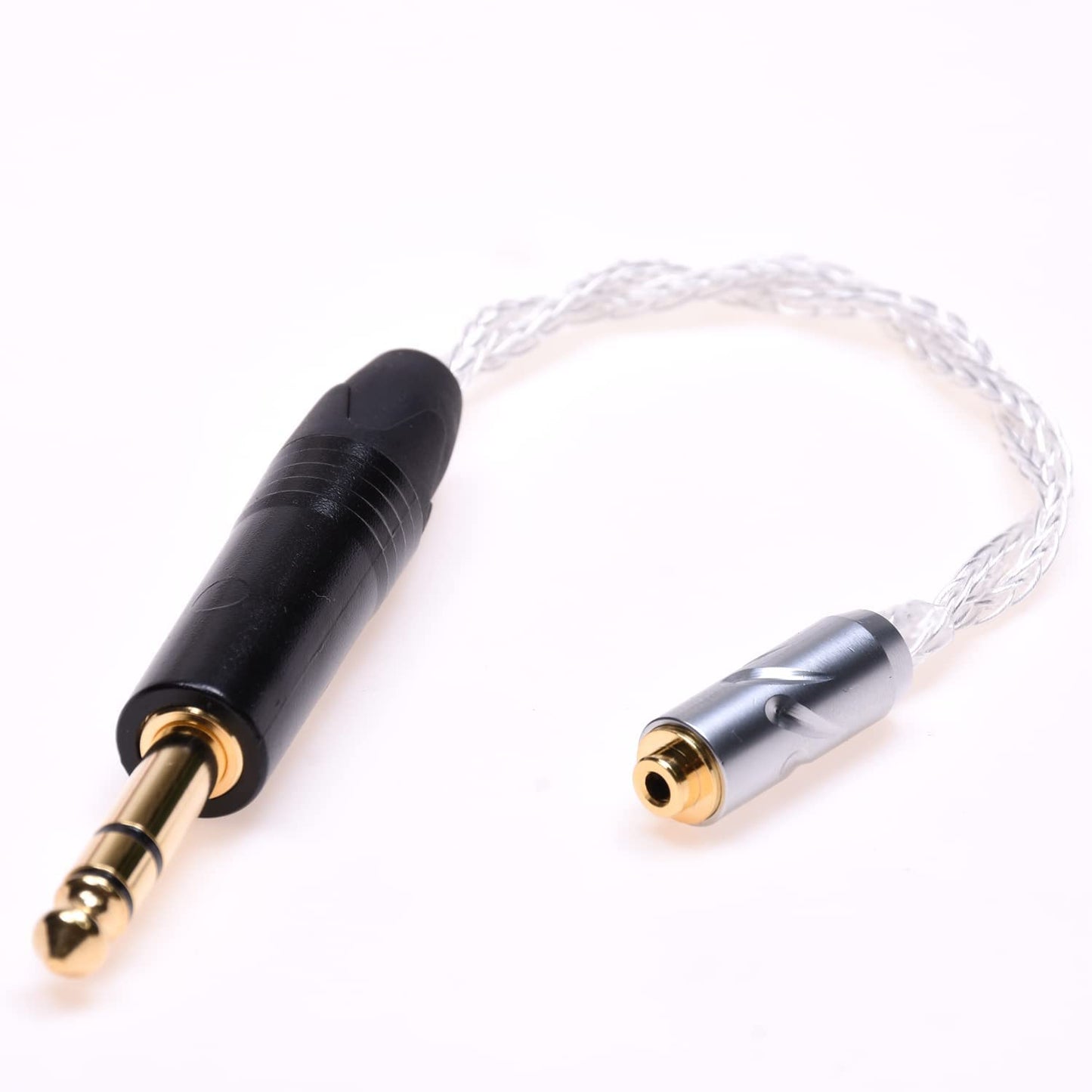 2.5mm Adapter 16 Cores Silver Plated Cable 1/4 6.35mm Male to 2.5mm Female trrs Balanced Audio Adapter Cable