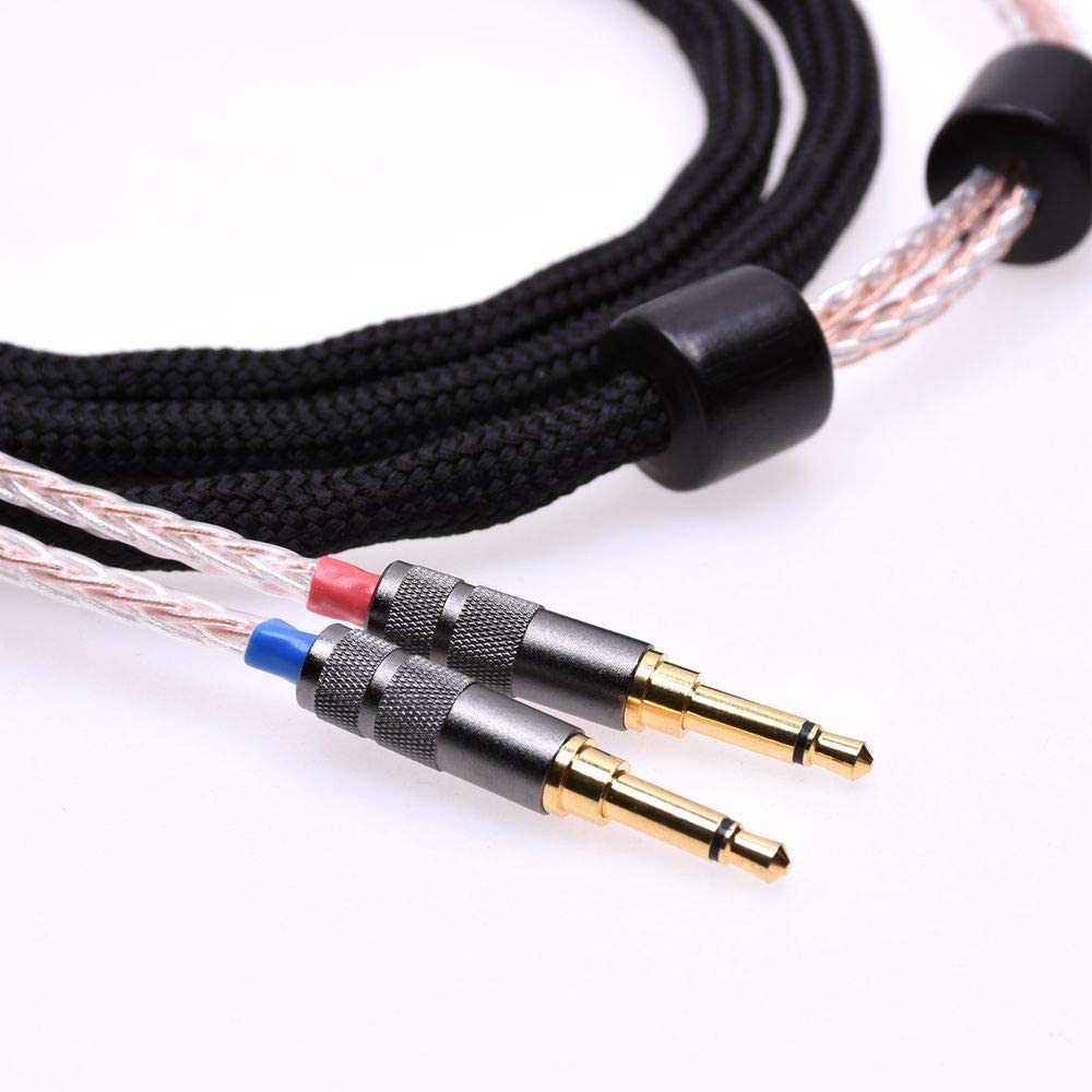 GAGACOCC Black 16 Cores 5N Pcocc For Denon AH-5200 AH-7200 AH-9200 Headphone Upgrade Cable Extension cord