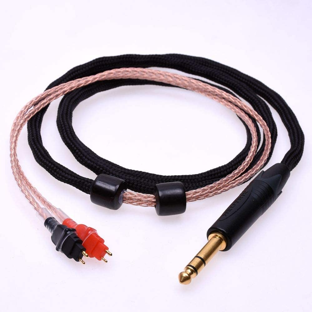 GAGACOCC Black sleeve 16 Cores 5N Pcocc Hifi cable For SENNHEISER HD580 HD600 HD650 Headphone Upgrade Cable Extension cord