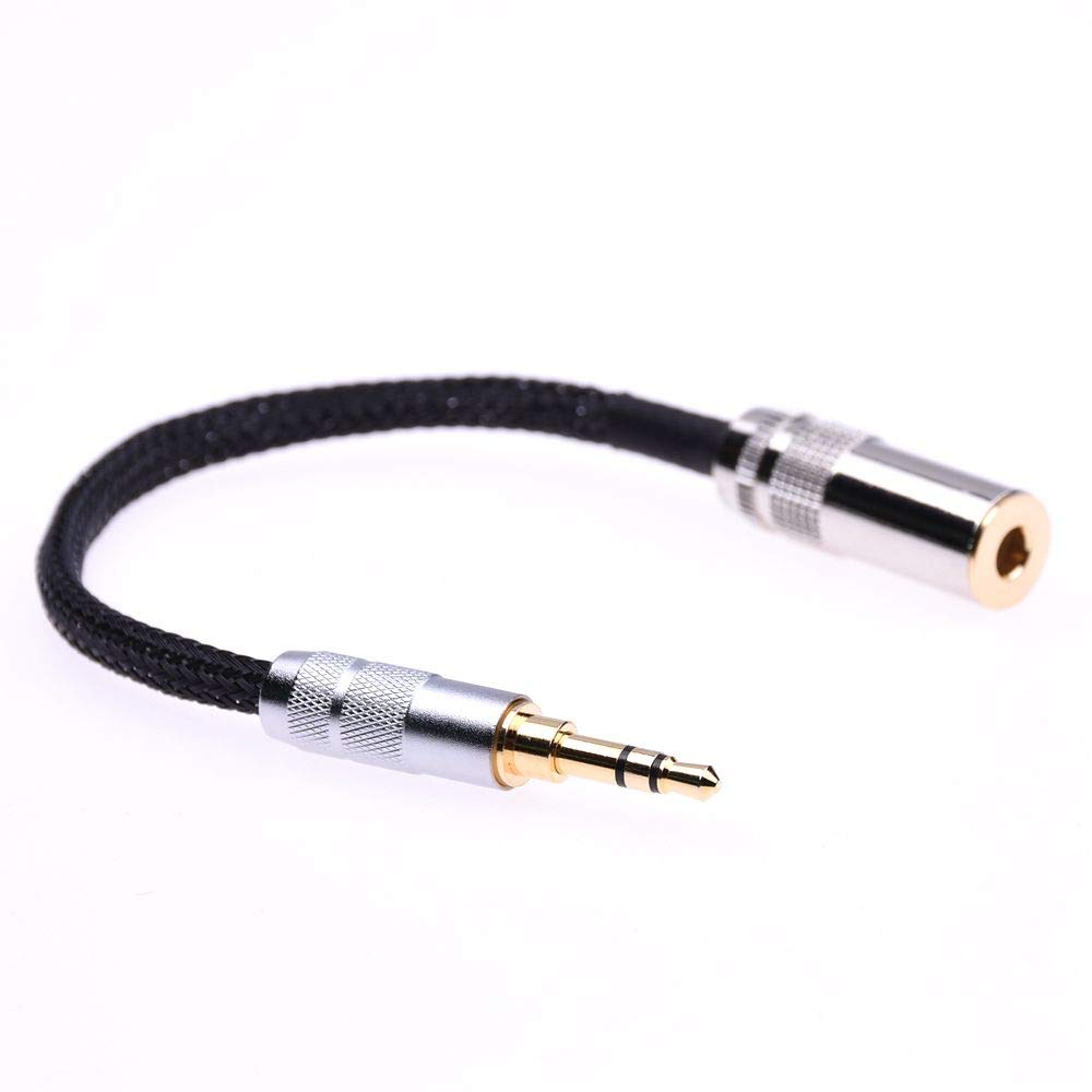 Black 3.5mm Male to 4.4mm Balanced Female Headphone Adapter for Sony NW-WM1Z 1A MDR-Z1R TA-ZH1ES PHA-2A 4.4mm Headphone Cable