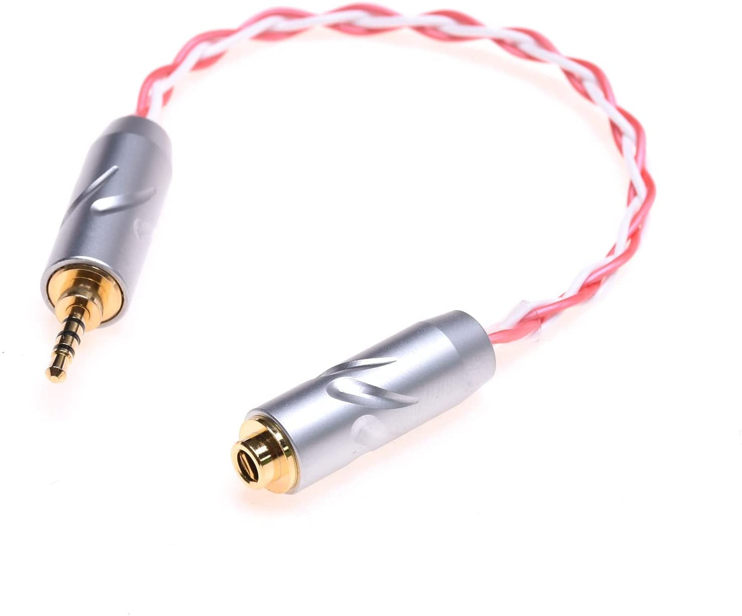Red/White Cable trrs 2.5mm Male to 3.5mm Female trrs Balanced Audio Adapter Cable Compatible for Astell&Kern AK240 onkyo DP-X1 FIIO HiFiman 2.5mm to 3.5mm trrs Connector