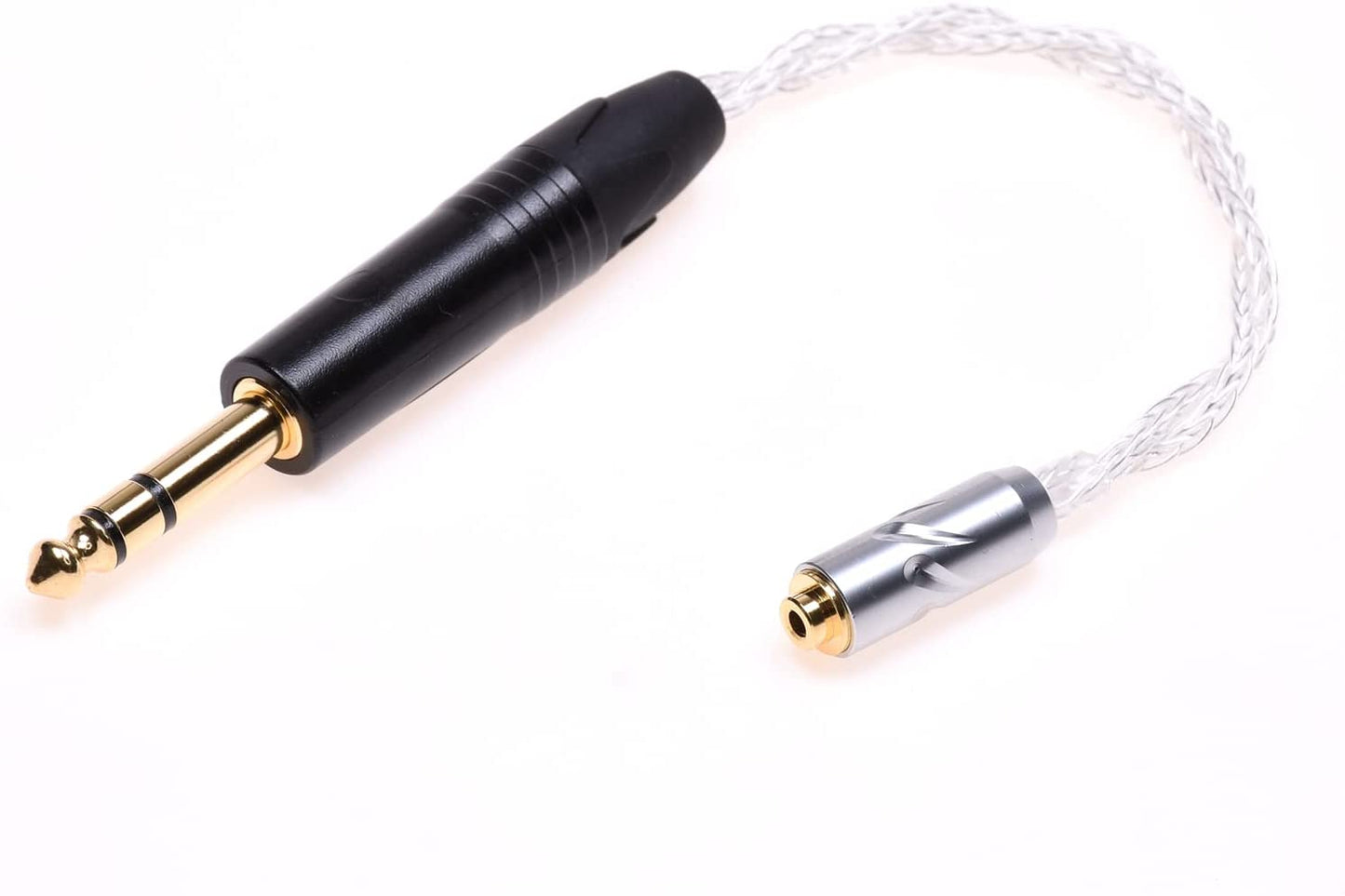 2.5mm Adapter 16 Cores Silver Plated Cable 1/4 6.35mm Male to 2.5mm Female trrs Balanced Audio Adapter Cable