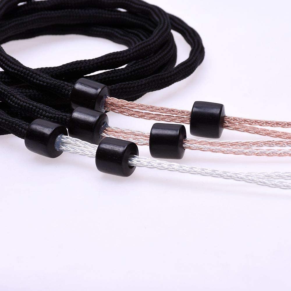 GAGACOCC Black 16 Cores 5N Pcocc For Denon AH-5200 AH-7200 AH-9200 Headphone Upgrade Cable Extension cord