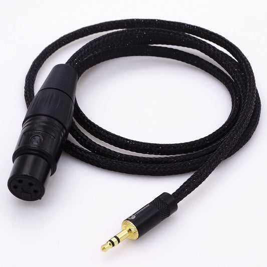 GAGACOCC 1m Black 5N OCC Cooper Cable 1/8 3.5mm Male to 4 pin XLR Female 4 pin XLR Balanced Cable Audio Adapter Audio Cable