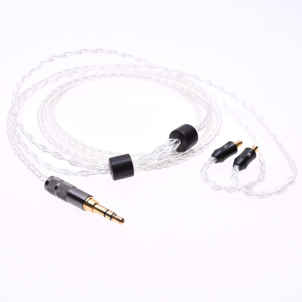 GAGACOCC 8 Cores 5n OCC Audio Headphone Upgrade Silver Plated Cable For ATH CKS1100 LS50IS LS200 LS300 E40 E50 E70 Headphone Upgrade Cable