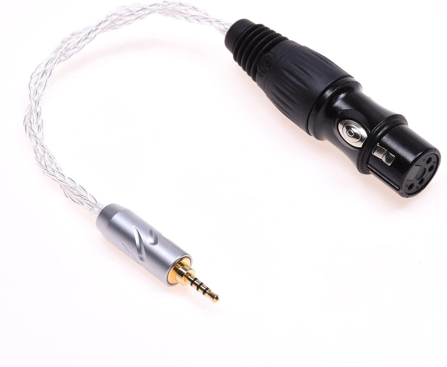 2.5mm Adapter 16 Cores Silver Plated Cable trrs 2.5mm Male to 4Pin XLR Female Balanced Audio Adapter Cable