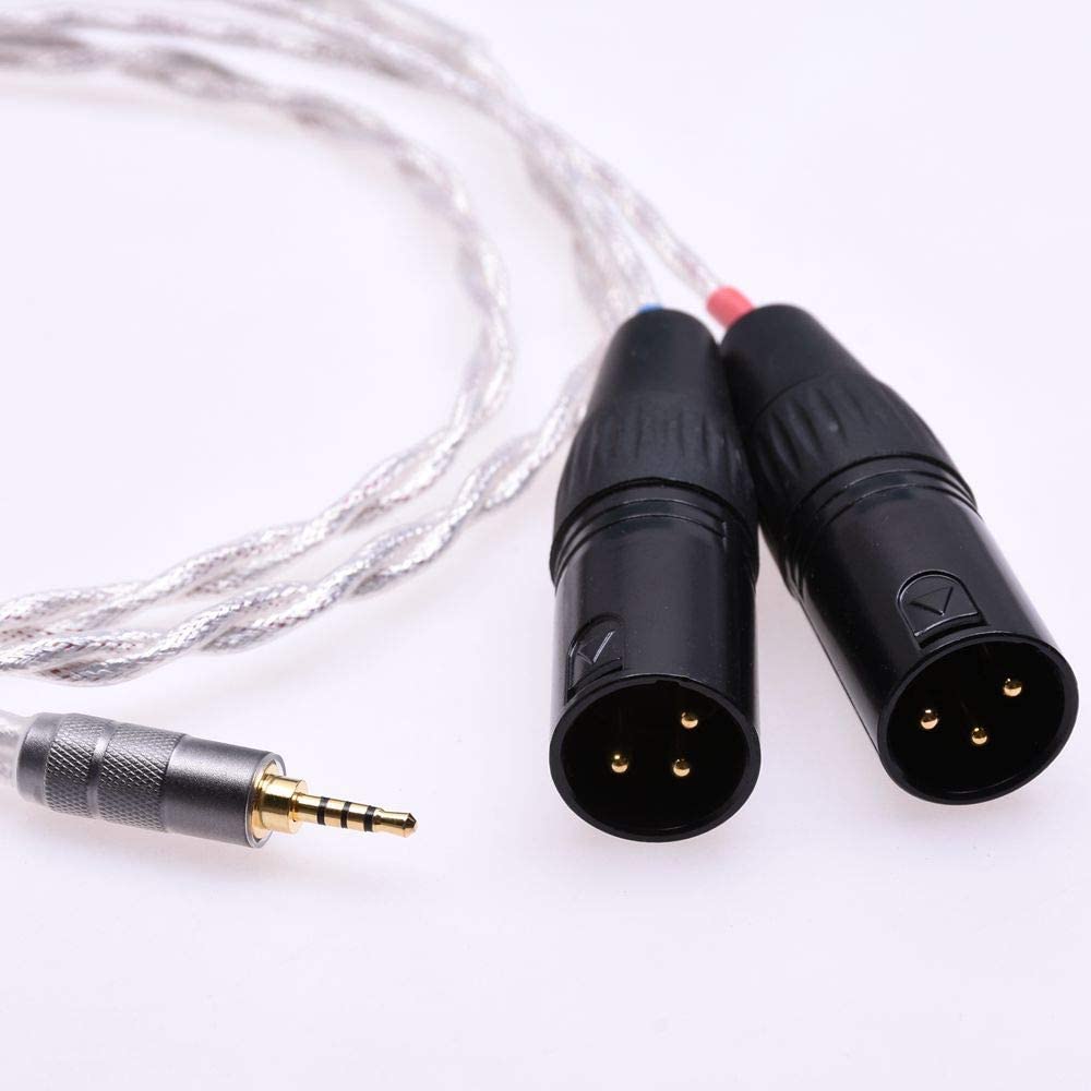 GAGACOCC 2.5mm TRRS Male to 3Pin XLR Balanced Audio Adapter for Astell&Kern SP1000 AK100II AK120II AK240 AK380 AK320 DP-X1 onkyo DP-X1A FIIO X5