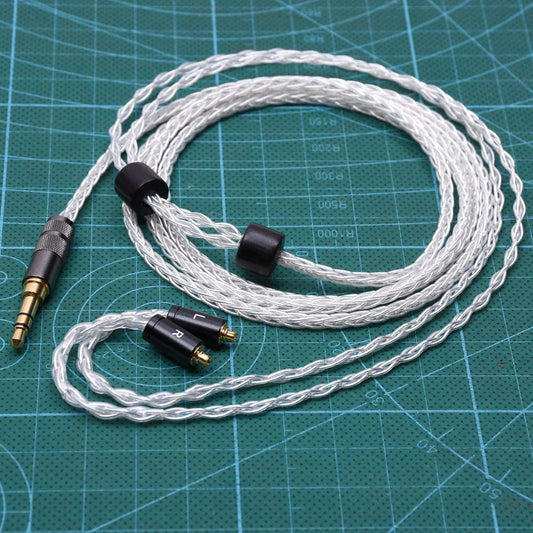 GAGACOCC 8 Cores 5n OCC Silver Plated Headphone Upgrade Cable For SHURE SE846 SE535LTD SE535