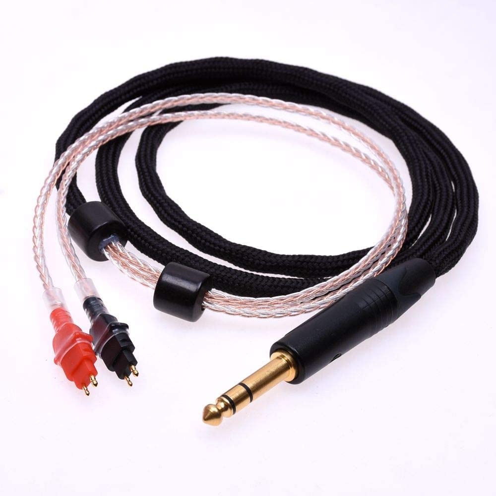 GAGACOCC Black sleeve 16 Cores 5N Pcocc Hifi cable For SENNHEISER HD580 HD600 HD650 Headphone Upgrade Cable Extension cord