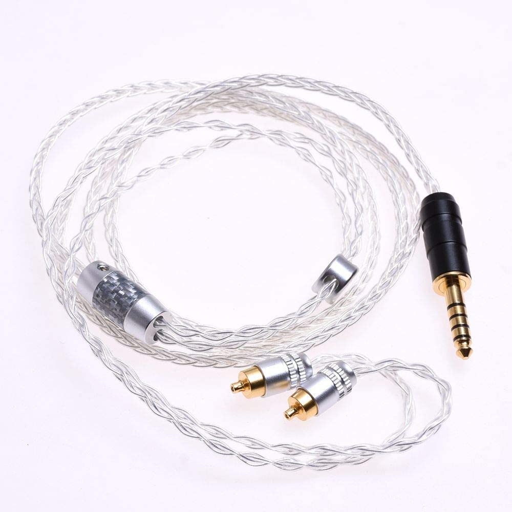 GAGACOCC 8 Cores 5n OCC Audio Headphone Upgrade Silver Plated Cable For Sony IER-Z1R M7 M9 Headphone Upgrade Cable