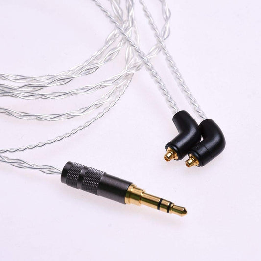 GAGACOCC 1.2m (4ft) 5N OCC Silver Plated for Etymotic Headphone Extension Cord Cable ER4P ER4B ER4S ER4SR ER4XR ER4PT Replacement Cable