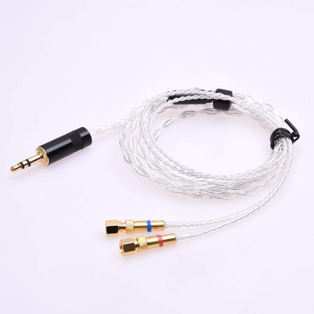1.2m 5N OCC Silver Plated HiFi Cable Headphones Cable Hifiman Cable for He-5 He-6 He-300 He-400 He-500 HE560