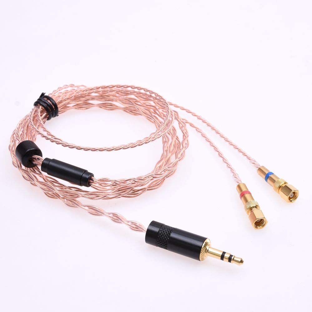 1.2m 4ft 4n OFC Audio Headphone Upgrade Cable for Hifiman He-5 He-6 He-400 He-500 He560 Headphone Replacement