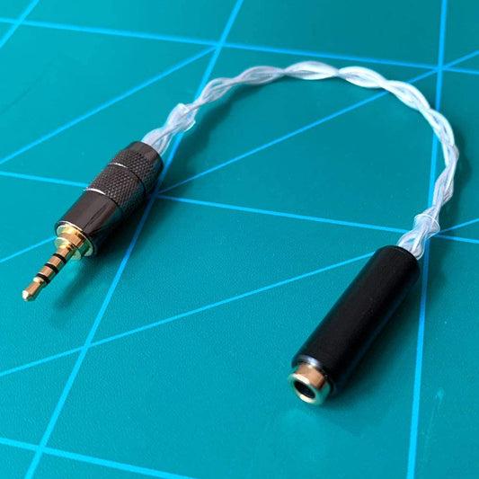 GAGACOCC 2.5mm trrs Balanced to 3.5mm Female Balanced HiFi Cable Audio Adapter Cable for Astell&Kern AK240 AK380 AK320 DP-X1 FIIO