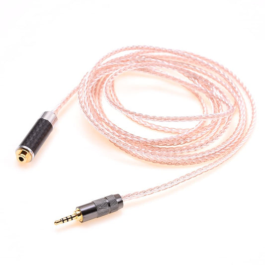 GAGACOCC 2.5MM Male TRRS to 2.5MM TRRS Female Balanced Extension Cable 8 Cores 5n OCC Hybrid Cable Headphone Audio Adapter Cable for Astell&Kern AK240 AK380 AK320 DP-X1 FIIO