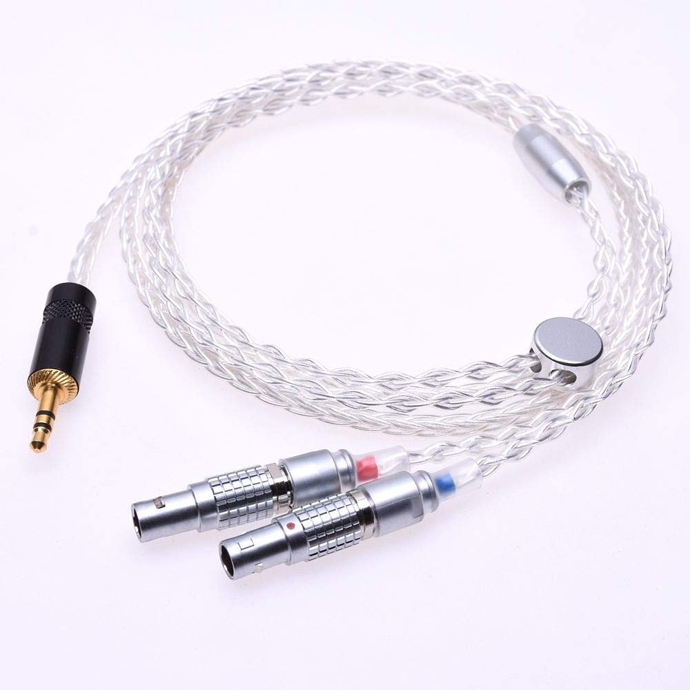 GAGACOCC DIY Hand Made Hi-end 8 Cores 5n Pcocc Silver Plated Headphone Upgrade Cable for Focal Utopia Ultra Headphone