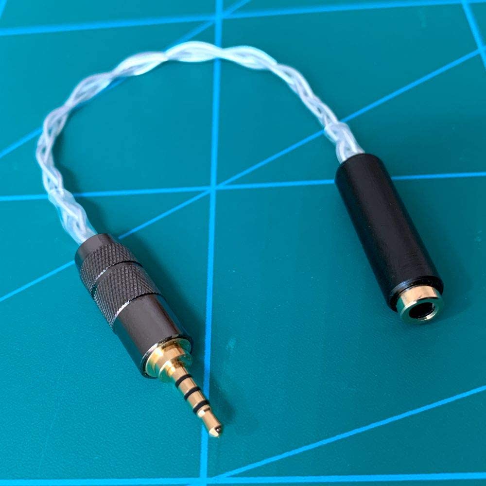 GAGACOCC 2.5mm trrs Balanced to 3.5mm Female Balanced HiFi Cable Audio Adapter Cable for Astell&Kern AK240 AK380 AK320 DP-X1 FIIO