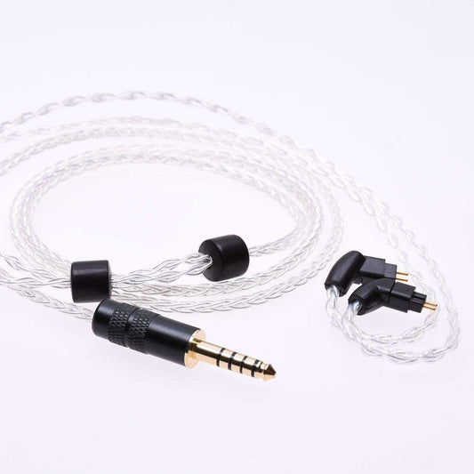 GAGACOCC 8 Cores Hi-end 5N PCOCC Silver Plated Headphone Upgrade Cable 0.78mm for UM ES2 UE18 UE11 UE10 UE5
