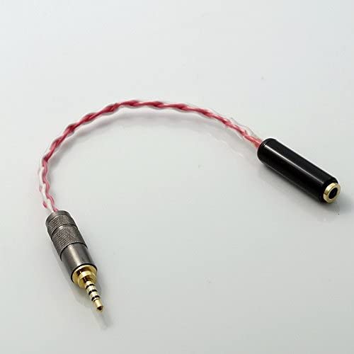 10cm Audio Adapter Trrs Mini Balanced 2.5mm Male to 3.5mm Female Balanced Trrs Hi-end Silver Plated Cable for Astell&Kern Ak240 Audio Adapter